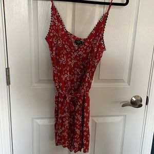 Loft Romper with tie waist & pockets